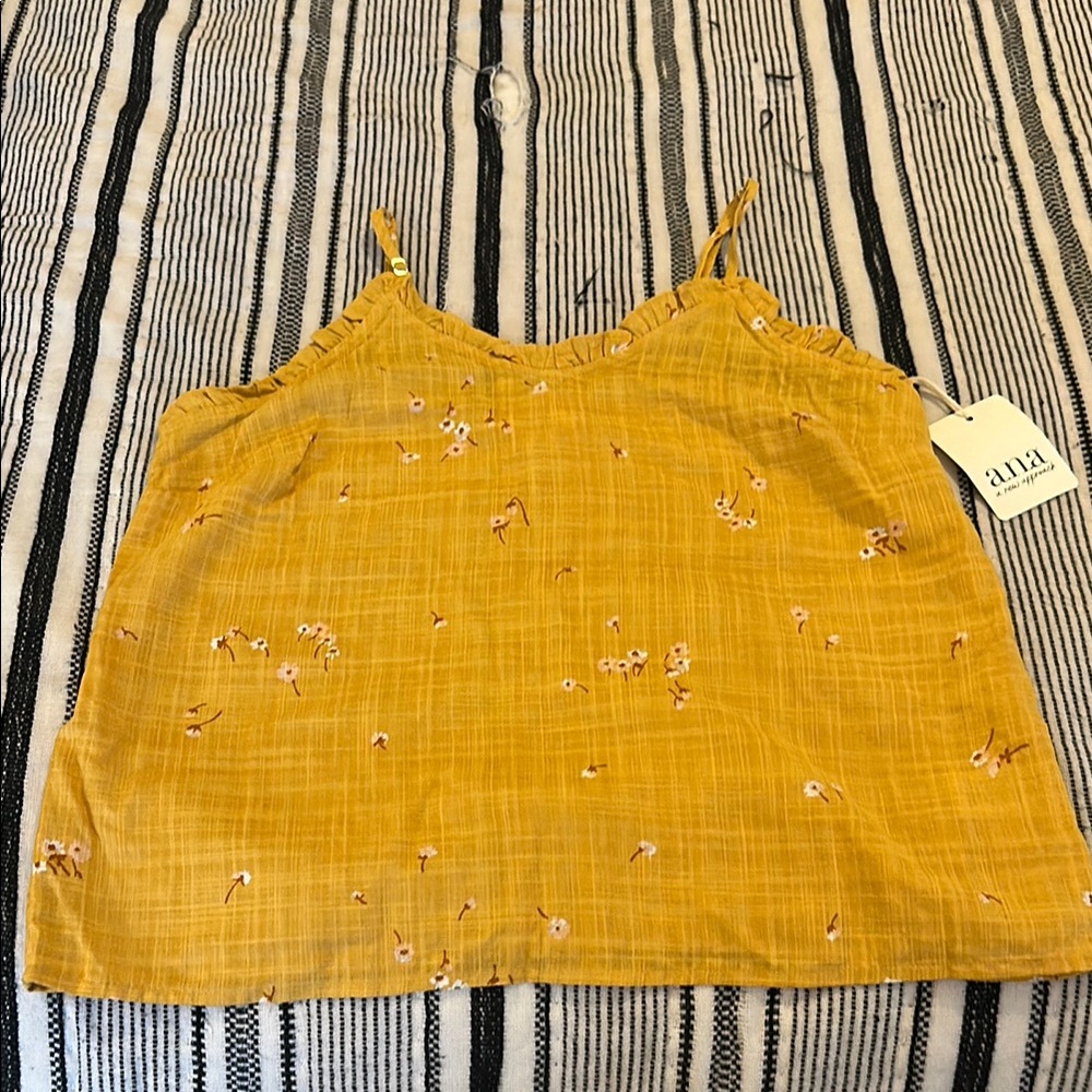 a.n.a Girl’s Yellow Tank Top